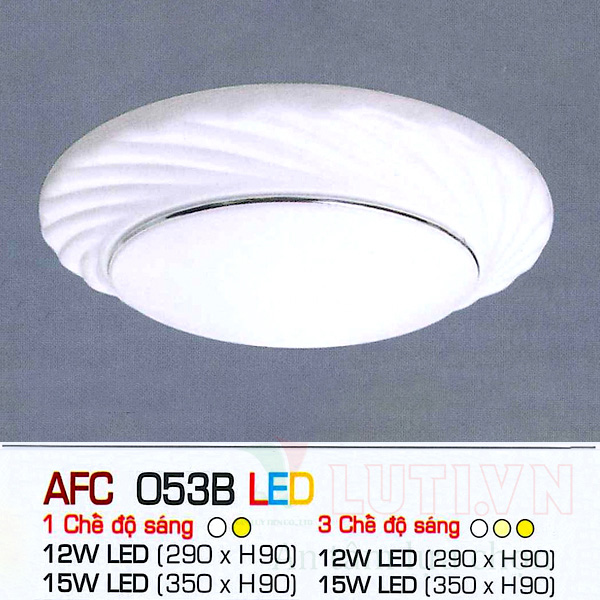 Đèn mâm ốp trần led AFC-053B-12W-LED