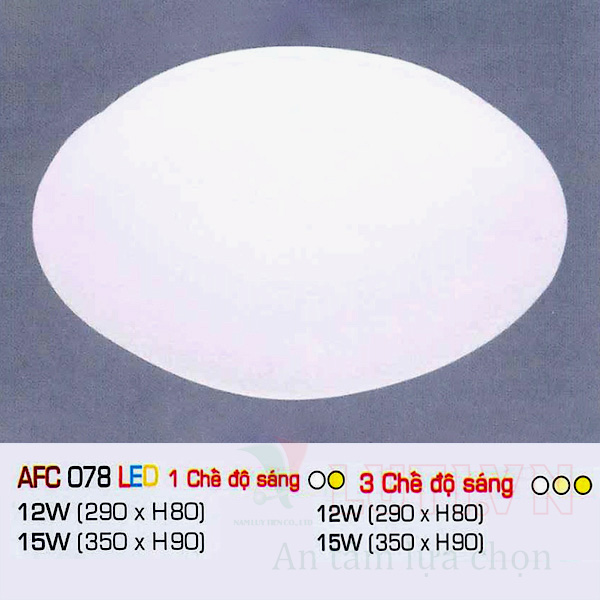 Đèn mâm ốp trần led AFC-078-12W-LED