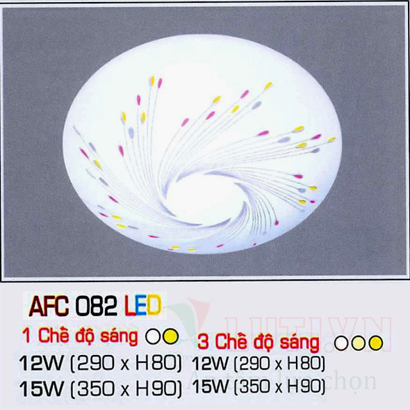 Đèn mâm ốp trần led AFC-082-12W-LED