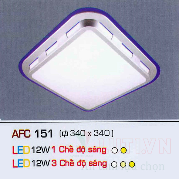 Đèn mâm ốp trần led AFC-151-12W-LED
