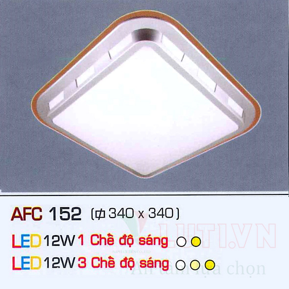 Đèn mâm ốp trần led AFC-152-12W-LED
