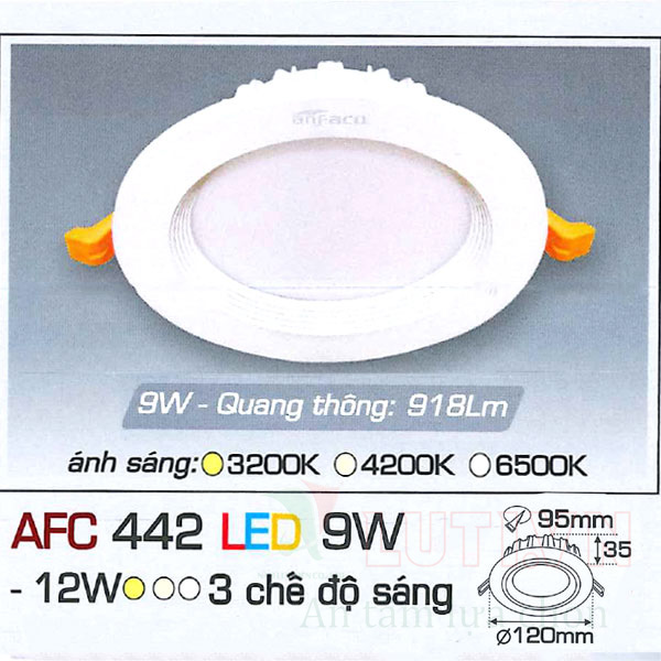 Đèn led âm trần AFC-442-9W