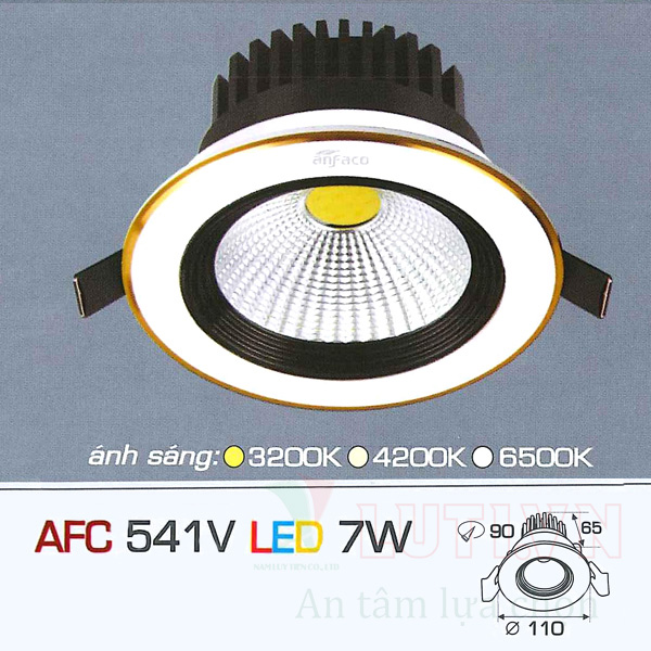 Đèn led âm trần AFC-541V-7W
