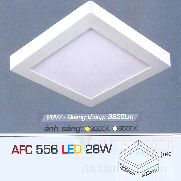 Đèn led ốp trần nổi vuông AFC-556-28W