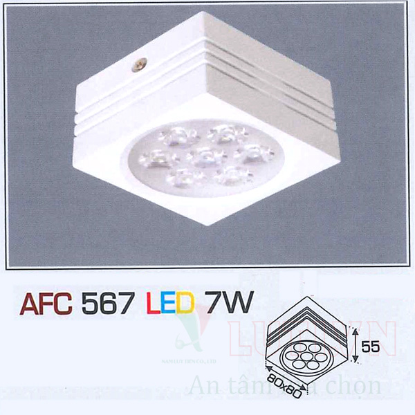 Đèn led ốp trần nổi AFC-567-7W