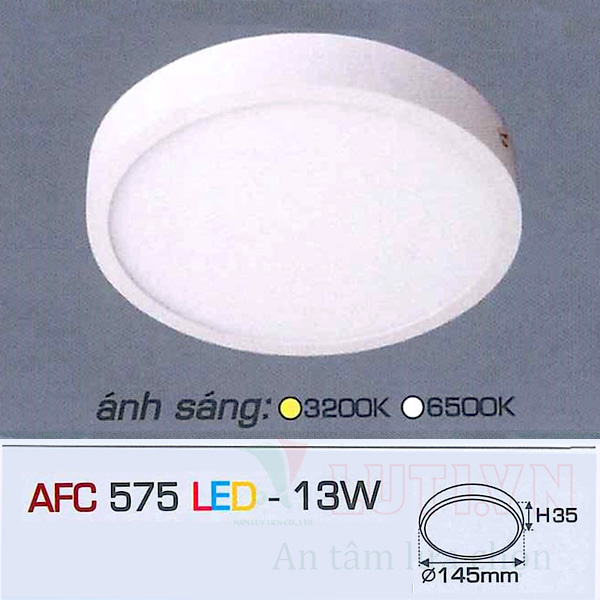 Đèn led ốp trần nổi tròn AFC-575-13W