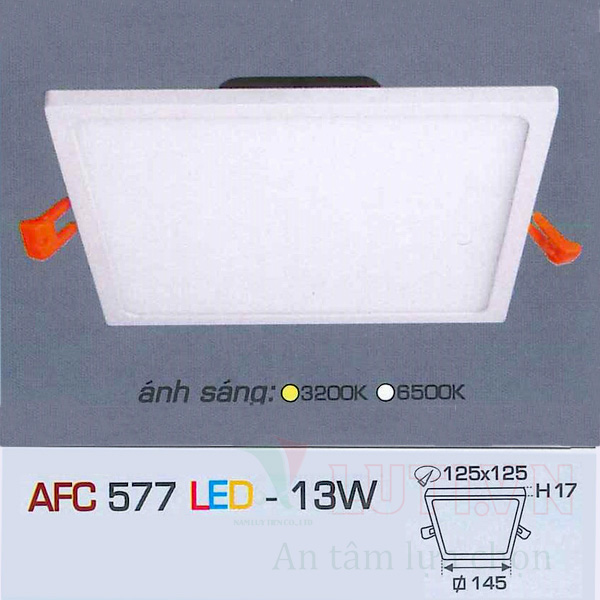 Đèn led ốp trần nổi vuông AFC-577-13W