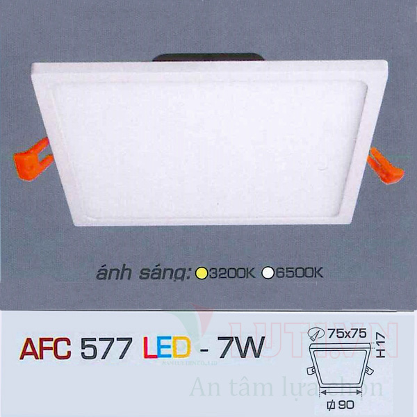 Đèn led ốp trần nổi vuông AFC-577-7W