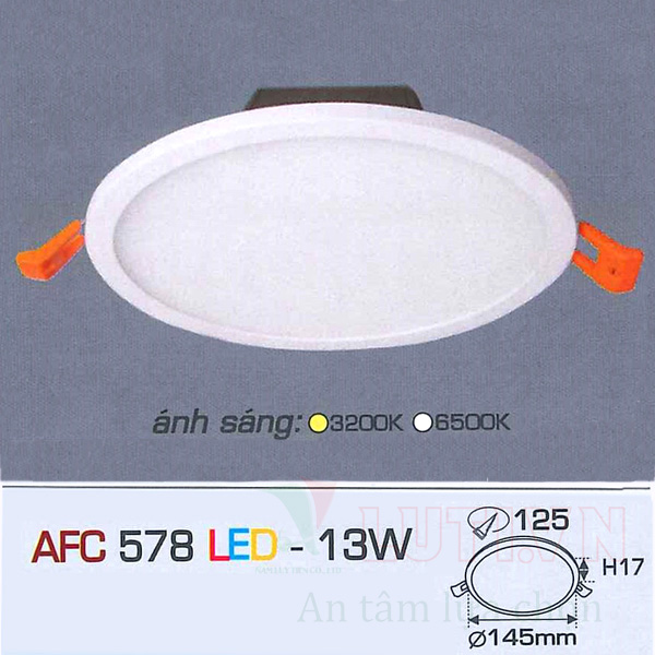 Đèn led ốp trần nổi tròn AFC-578-13W