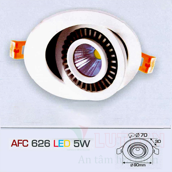 Đèn led ốp trần nổi tròn AFC-626-5W