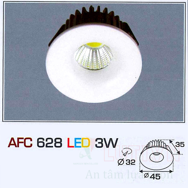 Đèn led âm trần AFC-628-3W