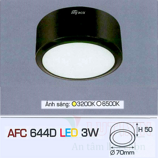 Đèn lon ốp trần nổi AFC-644D-3W