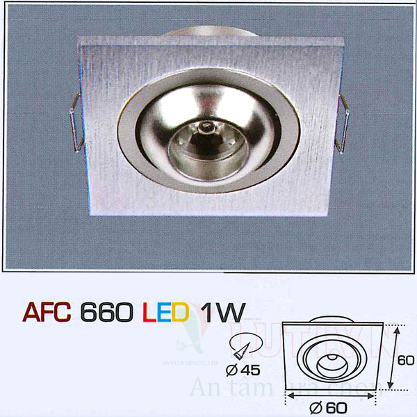 Đèn led âm trần AFC-660-1W