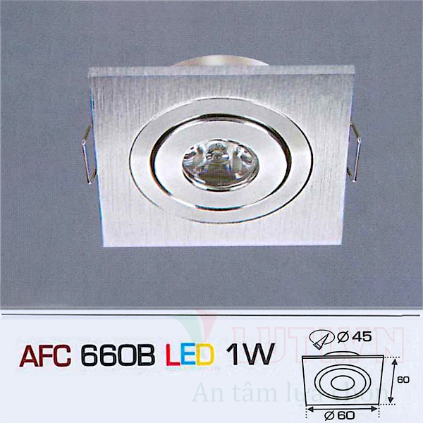 Đèn led âm trần AFC-660B-1W