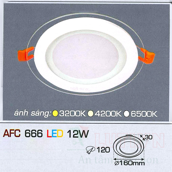 Đèn led âm trần AFC-666-12W