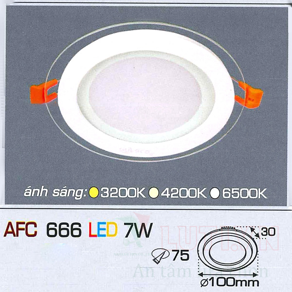 Đèn led âm trần AFC-666-7W
