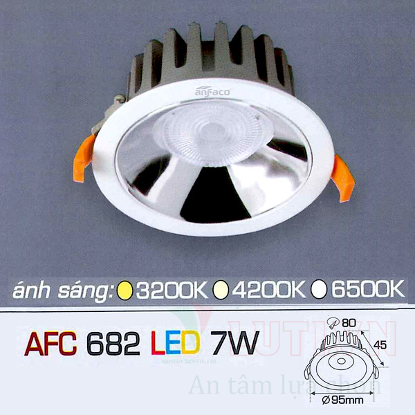 Đèn led âm trần AFC-682-7W