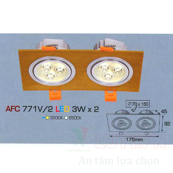Đèn downlight AFC-771V/2-3W