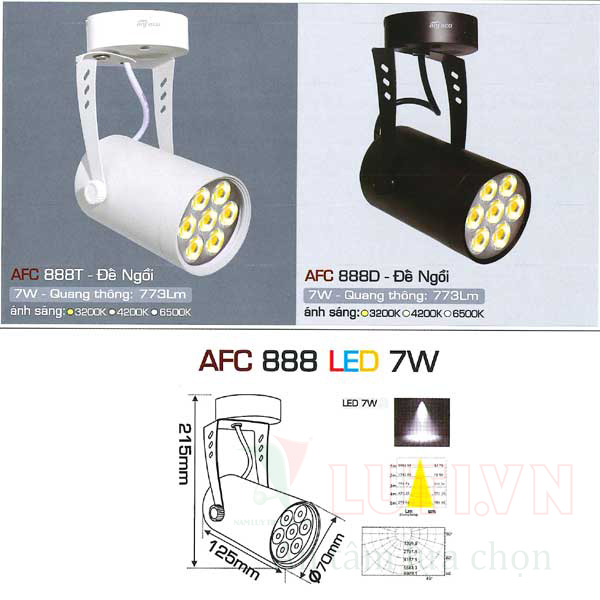 Đèn led chiếu điểm AFC-888-7W-ĐN